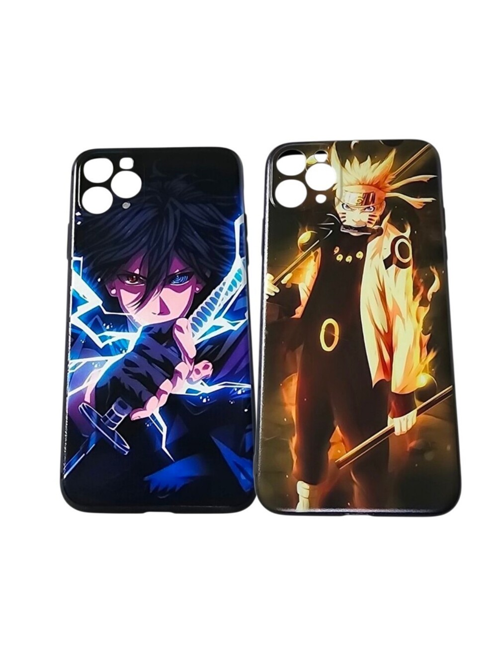 2pc Anime Naruto Manga Uzumaki & Sasuke Uchiha Cases For iPhone 11 Pro Max